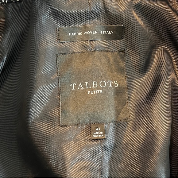 Talbots Boucle Herringbone Jacket Woven in Italy Women's MP Career Mob Wife - Picture 11 of 13